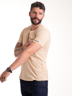 Camiseta Básica Masculina | Beige — foto 4