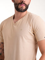 Camiseta Básica Masculina | Beige — foto 5