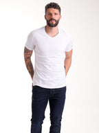 Camiseta Básica Masculina | Blanco — foto 3