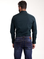 Camisa Masculina Manga Larga | Verde Botella