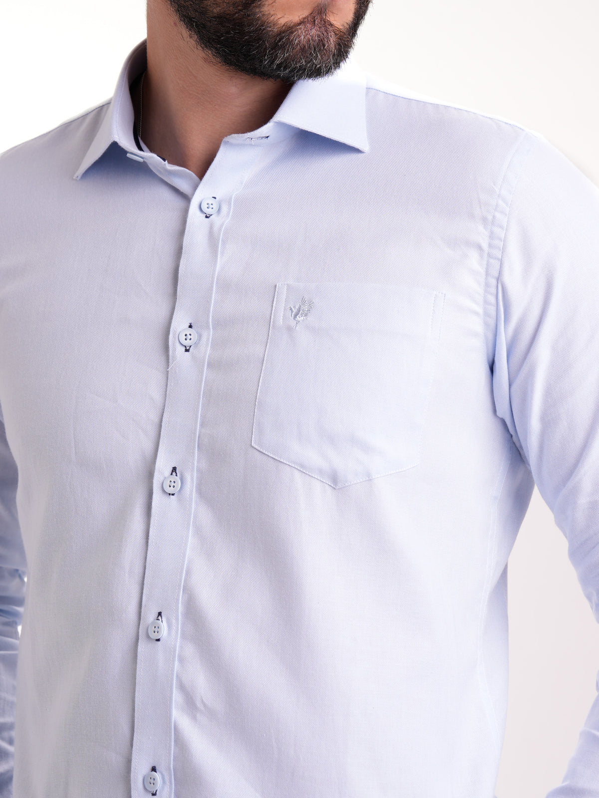 Camisa Masculina Manga Larga | Azul Cielo — foto 6