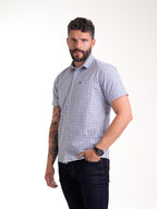 Camisa Masculina Manga Corta | Cuadros Multicolor, vista 4