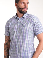 Camisa Masculina Manga Corta | Cuadros Multicolor, vista 5