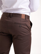 Pantalón Dril Masculino | Café Oscuro