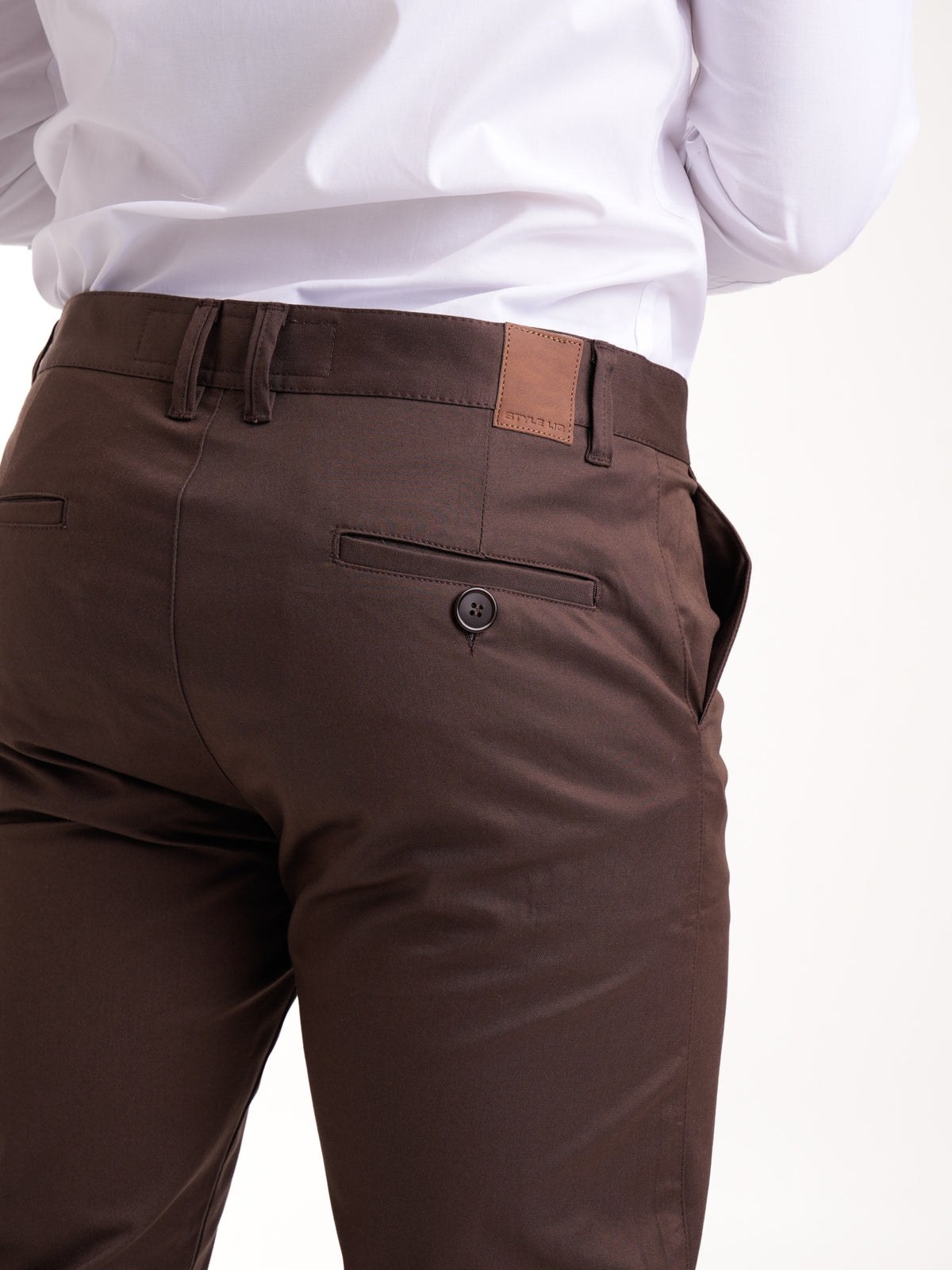 Pantalón Dril Masculino | Café Oscuro