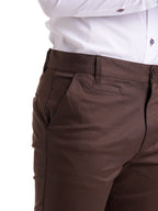 Pantalón Dril Masculino | Café Oscuro