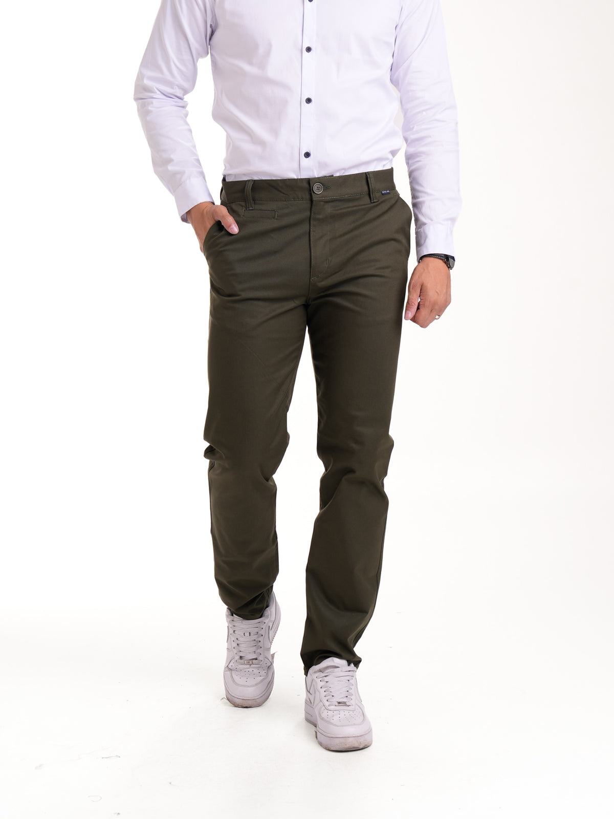 Pantalón Dril Masculino | Verde Militar