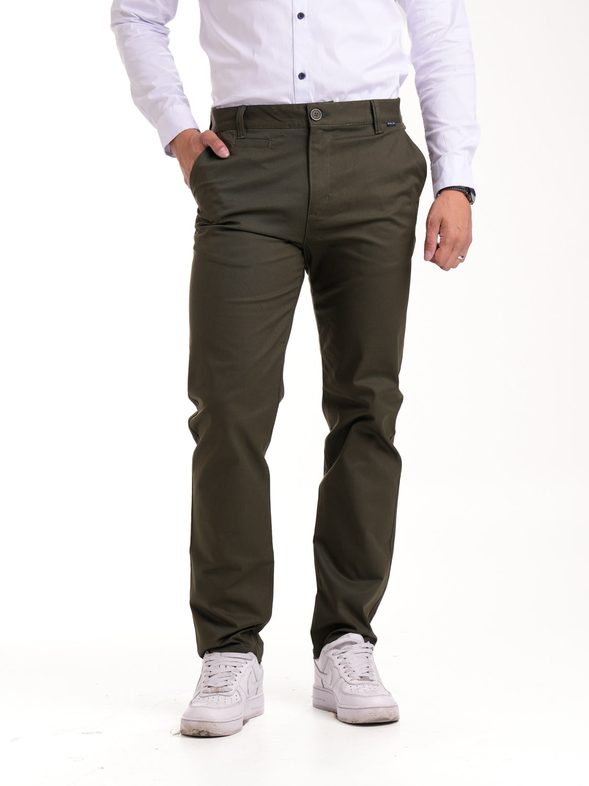 Pantalón Dril Masculino | Verde Militar