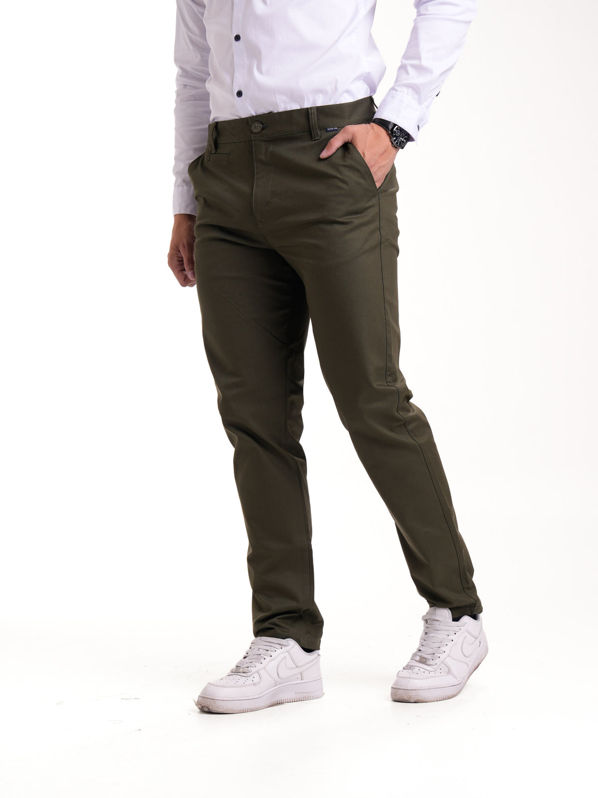 Pantalón Dril Masculino | Verde Militar