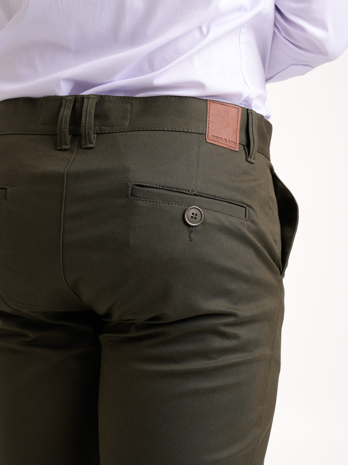 Pantalón Dril Masculino | Verde Militar