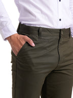 Pantalón Dril Masculino | Verde Militar