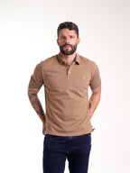 Polo Básico Masculino | Café Oscuro