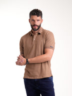 Polo Básico Masculino | Café Oscuro