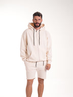 Buso Masculino | con Capota Abierta Beige Cordón Negro