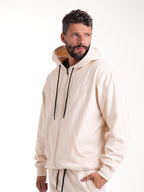 Buso Masculino | con Capota Abierta Beige Cordón Negro