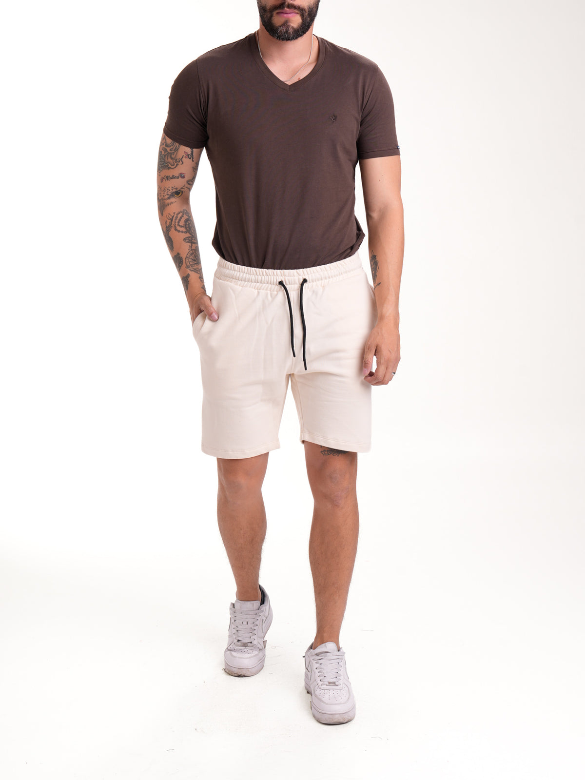 Pantaloneta Masculina | Beige