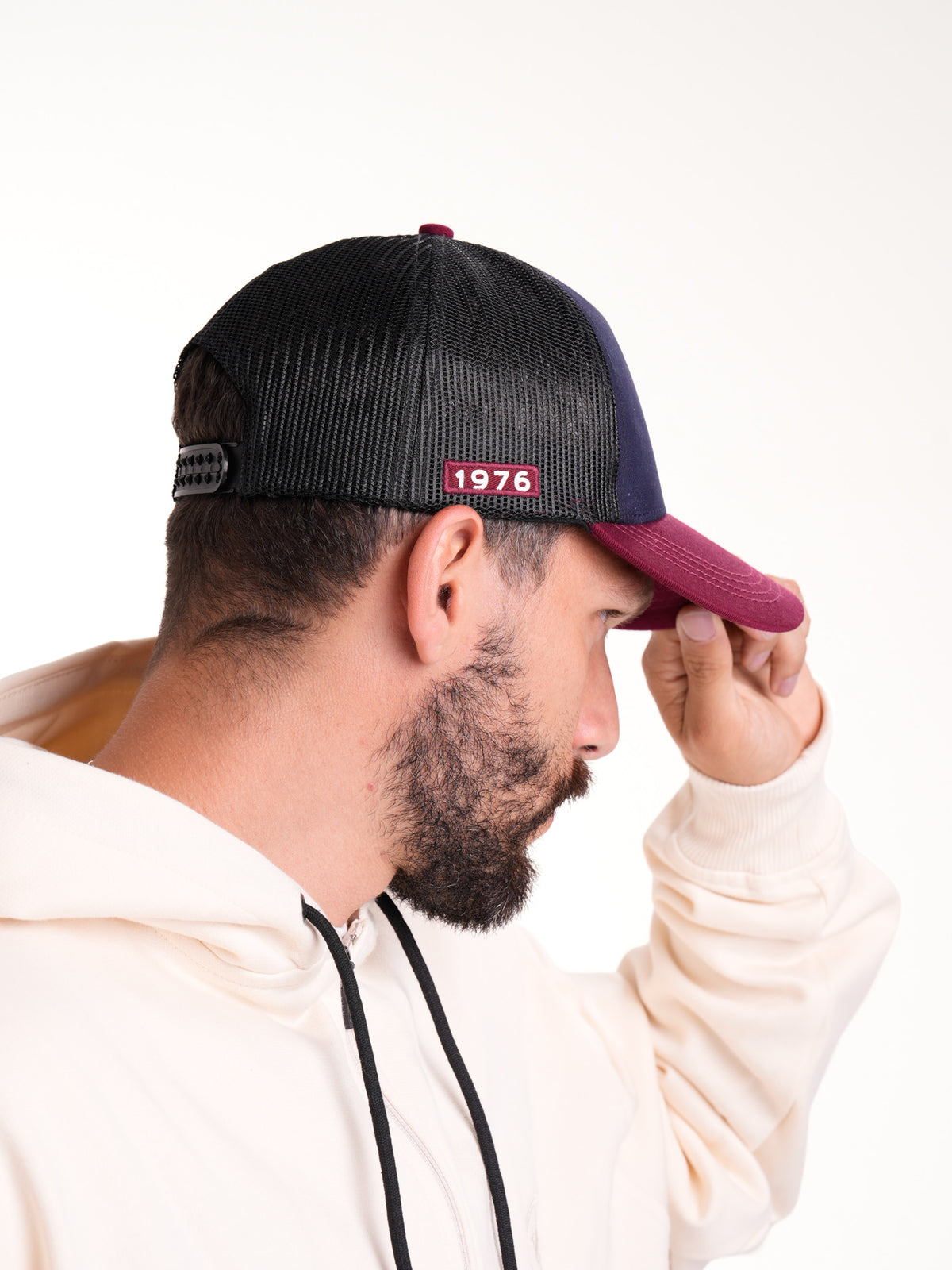 Gorra Unisex | Azul Oscuro Vinotinto Malla
