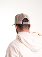 Gorra Unisex | Verde Oliva Beige Logo Café en Malla