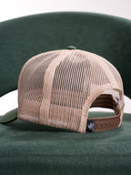 Gorra Unisex | Verde Oliva Beige Logo Café en Malla