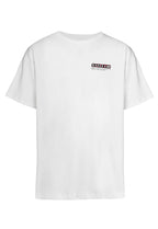camiseta de hombre: color blanco con estampado de corazón