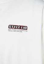 Camiseta para hombre estampado love color blanca