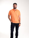 Polo Masculino Manga Corta | Naranja con Logo Bordado