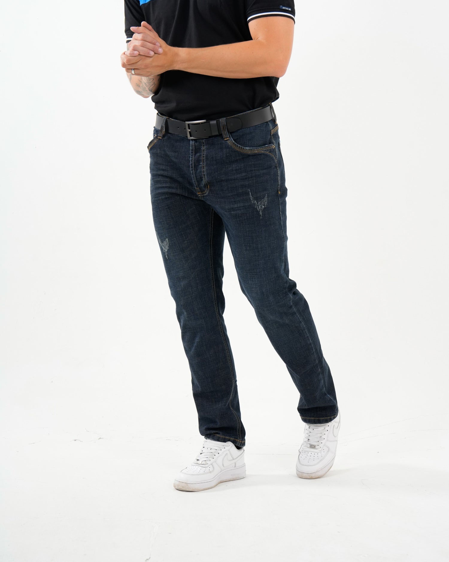 Jean Masculino Straight Fit | Denim Premium Azul Oscuro
