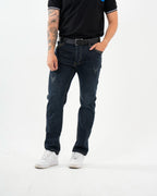 Jean Masculino Straight Fit | Denim Premium Azul Oscuro