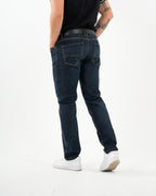 Jean Masculino Straight Fit | Denim Premium Azul Oscuro