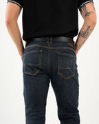 Jean Masculino Straight Fit | Denim Premium Azul Oscuro