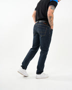 Jean Masculino Straight Fit | Denim Premium Azul Oscuro