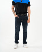 Jean Masculino Straight Fit | Denim Premium Azul Oscuro