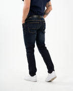 Jean Masculino Straight Fit | Denim Premium Azul Oscuro Clásico