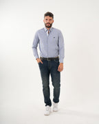 Jean Masculino Slim Fit | Denim Premium Azul Oscuro Ajustado