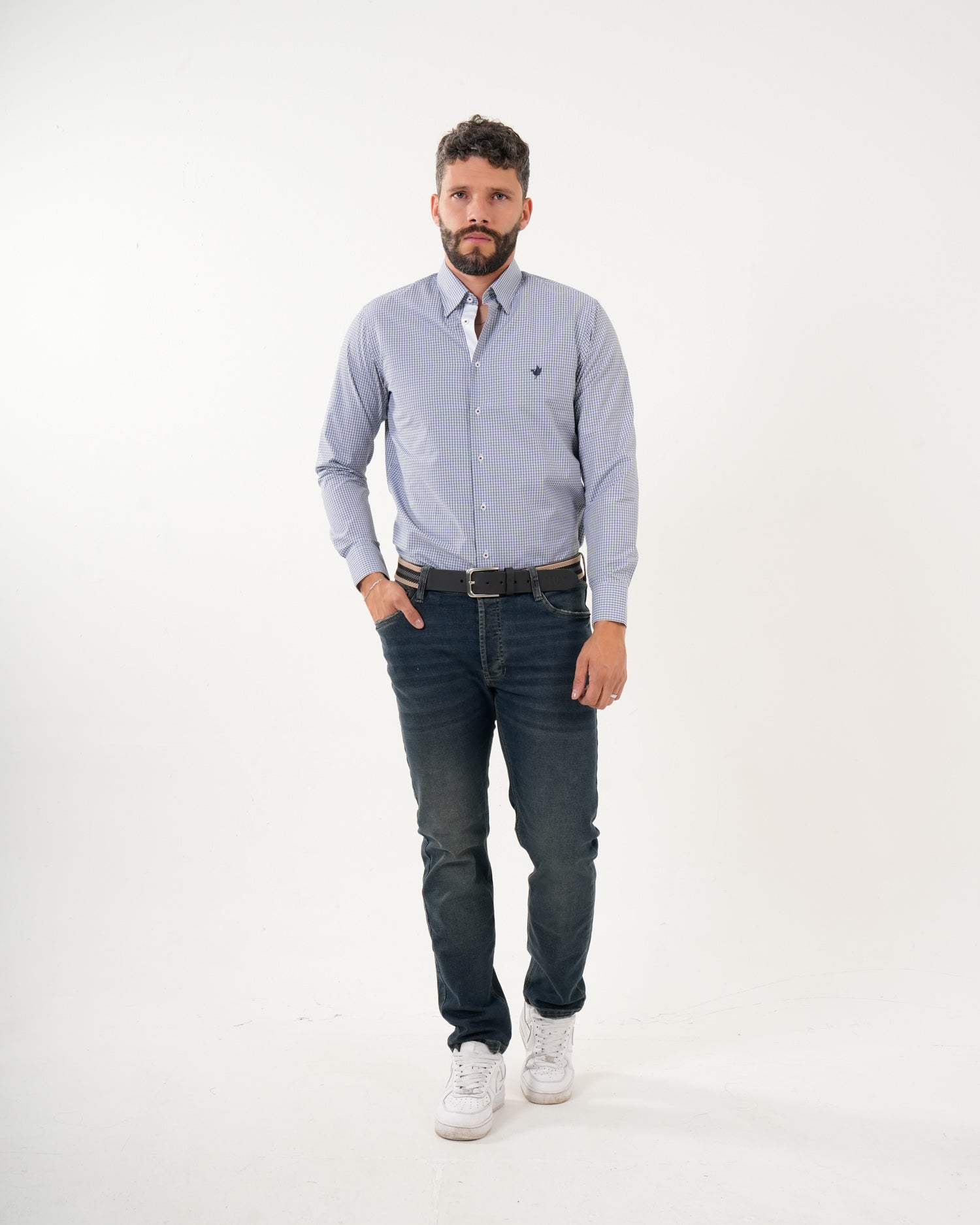 Jean Masculino Slim Fit | Denim Premium Azul Oscuro Ajustado