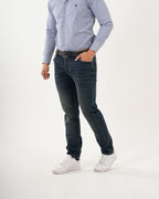 Jean Masculino Slim Fit | Denim Premium Azul Oscuro Ajustado