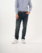 Jean Masculino Slim Fit | Denim Premium Azul Oscuro Ajustado