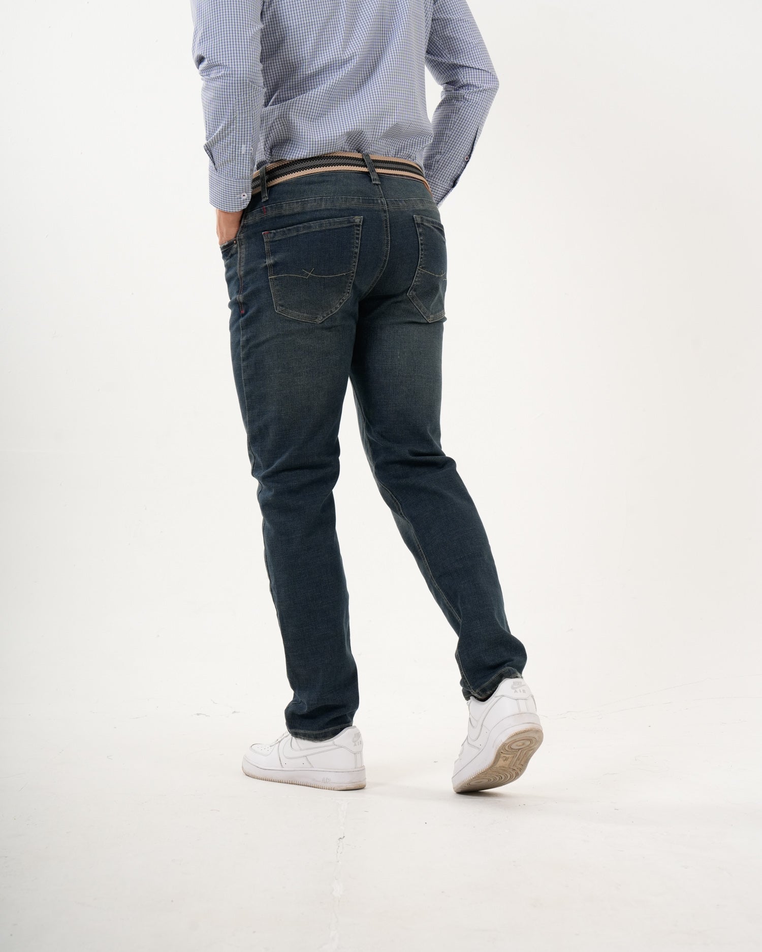 Jean Masculino Slim Fit | Denim Premium Azul Oscuro Ajustado