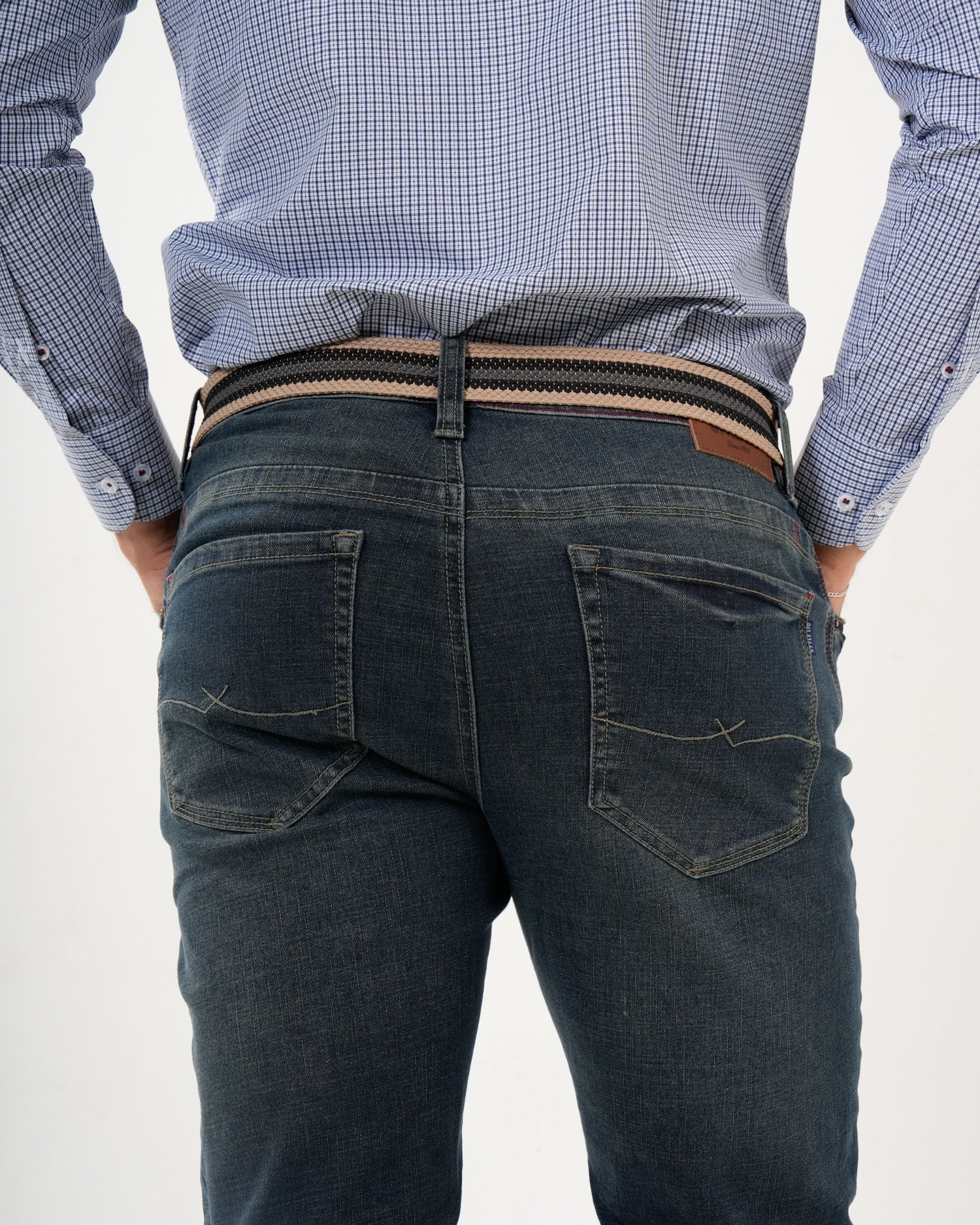 Jean Masculino Slim Fit | Denim Premium Azul Oscuro Ajustado