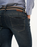 Jean Masculino Slim Fit | Denim Premium Azul Oscuro Ajustado