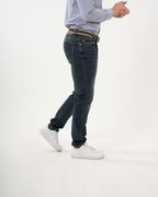 Jean Masculino Slim Fit | Denim Premium Azul Oscuro Ajustado