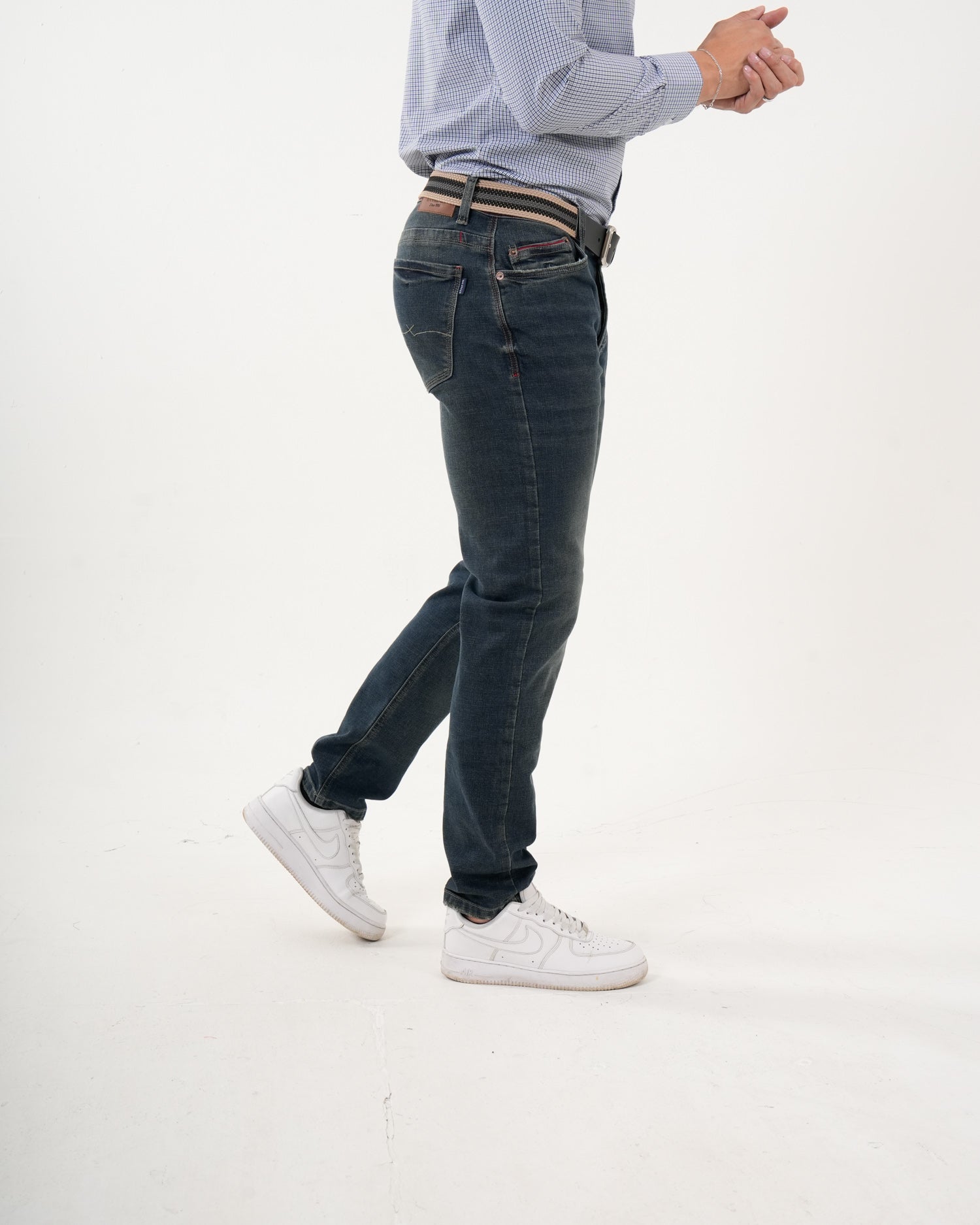 Jean Masculino Slim Fit | Denim Premium Azul Oscuro Ajustado