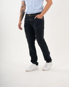 Jean Masculino Straight Fit | Denim Premium Azul Oscuro Clásico
