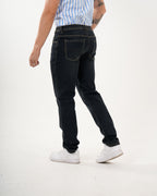 Jean Masculino Straight Fit | Denim Premium Azul Oscuro Clásico