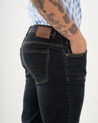 Jean Masculino Straight Fit | Denim Premium Azul Oscuro Clásico