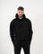 Sudadera Masculina Hoodie | Algodón Premium Negro con Logo Bordado