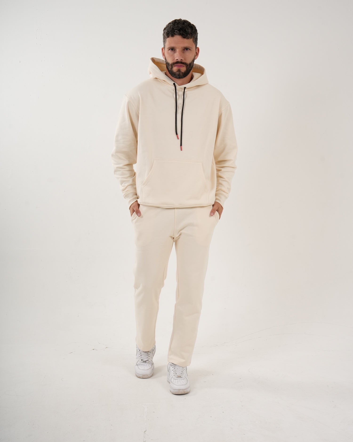 Pantalón Joggers Masculino | Algodón Premium Crema Cálido