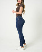 Jean Bootcut Azul Oscuro | Denim Premium Stretch