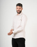 Camisa de Manga Larga Crema | Diseño Premium Clásico