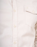 Camisa de Manga Larga Crema | Diseño Premium Clásico